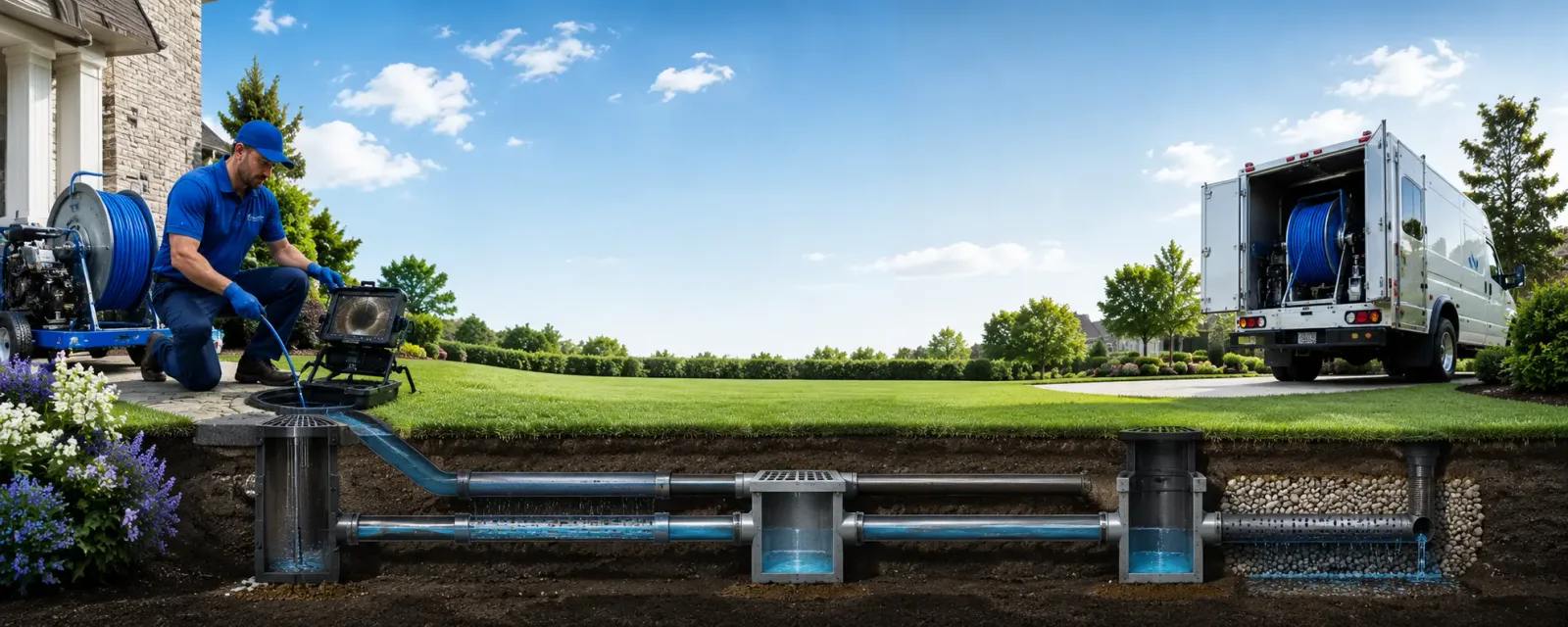 Outdoor drain cleaning information for Pine Prairie, LA
